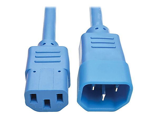 Eaton Tripp Lite Series PDU Power Cord, C13 to C14 - 10A, 250V, 18 AWG, 6 ft. (1.83 m), Blue - Power extension cable - P004006ABL