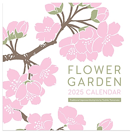 2025 TF Publishing Monthly Mini Wall Calendar, 7” x 7”, Flower Garden, January 2025 To December 2025