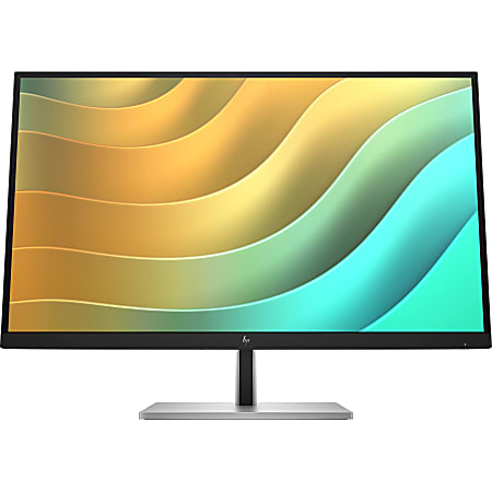 HP E27u G5 27" Class WQHD LCD Monitor - 16:9 - Black, Silver - 27" Viewable - In-plane Switching (IPS) Technology - 6N4D3AAABA
