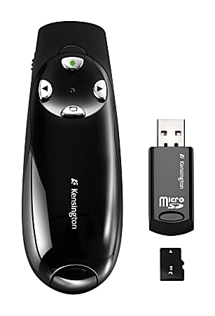 Kensington® Presentation Pro KMW72367 Wireless Laser Remote, Green Laser