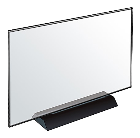 Azar Displays Acrylic Frame Sign Holders, 8-1/2"H x 8-1/2"W x 3-1/8"D, Clear, Pack Of 2 Holders