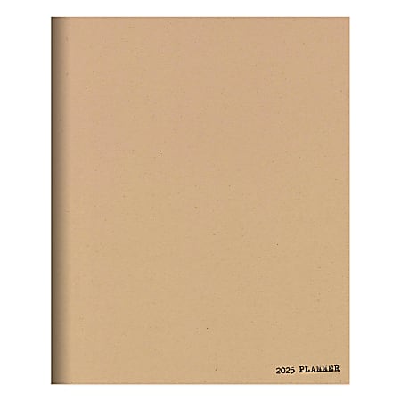 2025 TF Publishing Medium Monthly Planner, 6-1/2” x 8”, Anything But Basic Kraft, January To December