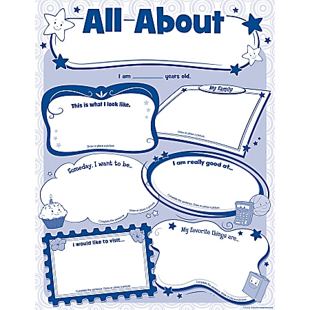 all about me poster template