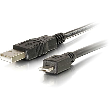C2G 1m USB 2.0 A Male to Micro-USB A Male Cable (3.2ft) - Type A Male USB - Micro Type A Male USB - 3.28ft - Black