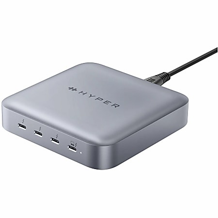 Hyper Thunderbolt 4 Power Hub with Integrated GaN Power Source - for Notebook/Tablet PC - Thunderbolt 4 - 2 Displays Supported - 4K, 8K - 3840 x 2160, 7680 x 4320 - Thunderbolt - Wired