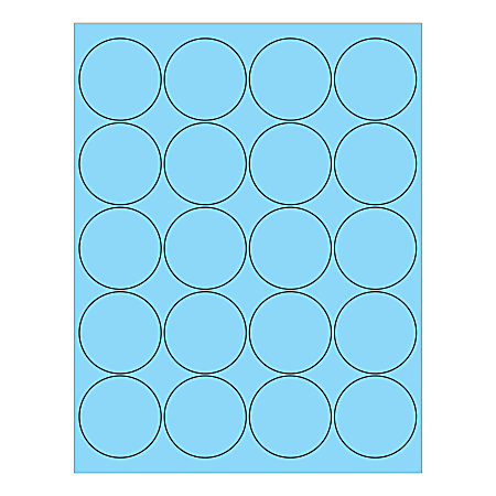 Office Depot® Brand Circle Inkjet/Laser Labels, LL197BE, 2