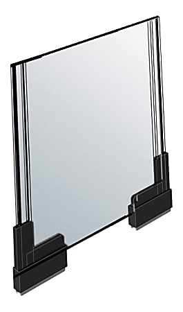 Azar Displays Acrylic Vertical 2-Sided Magnetic Boot Sign Holders, 11"H x 8-1/2"W x 1/4"D, Clear, Pack Of 2 Holders