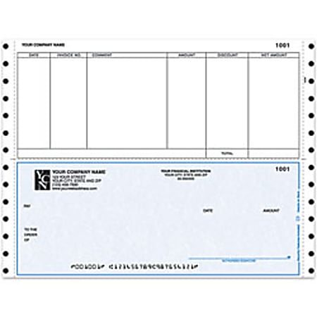 Custom Continuous Accounts Payable Checks For MAS90/MAS200/MAS500®, 9 1/2" x 7", Box Of 250
