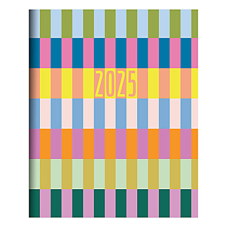 2025 TF Publishing Medium Monthly Planner, 6-1/2” x 8”, Color Stacks, January To December