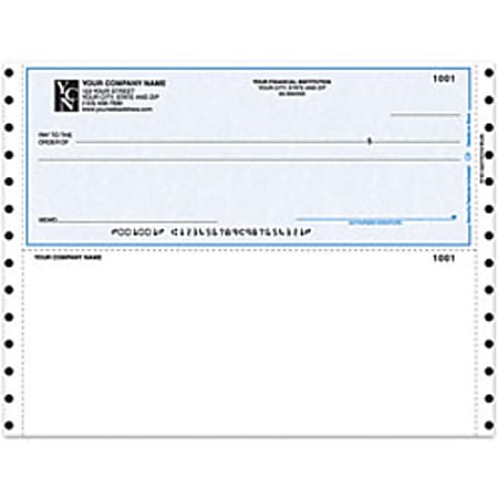 Custom Continuous Multipurpose Voucher Checks For MECA®, 9