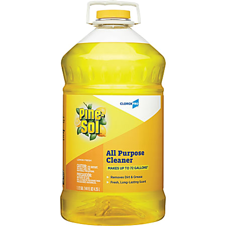 Clorox® Pine Sol® All-Purpose Cleaner, Lemon Fresh Scent, 144 Oz Bottle