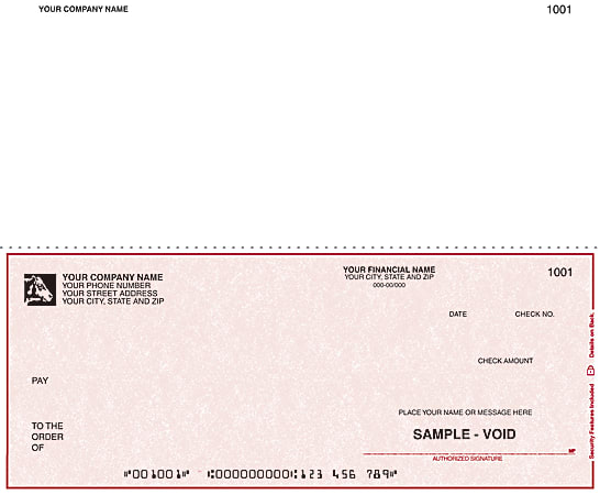 Custom Continuous Multipurpose Voucher Checks For RealWorld®, 9 1/2" x 7", Box Of 250