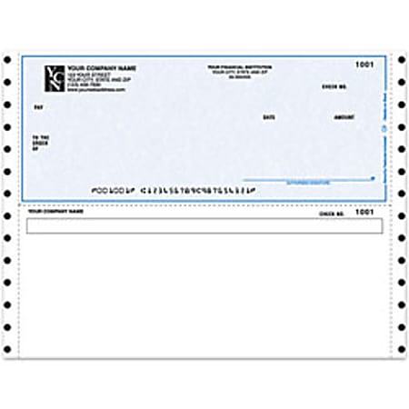 Custom Continuous Multipurpose Voucher Checks For ACCPAC®, 9 1/2" x 7", Box Of 250