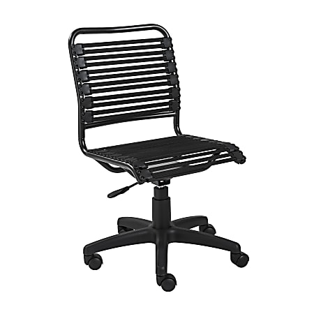 Eurostyle Allison Bungie Low-Back Commercial Office Chair, Black/Graphite