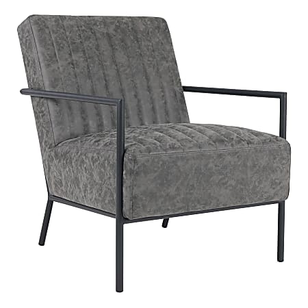 Office Star™ Verdugo Accent Chair, Charcoal/Black