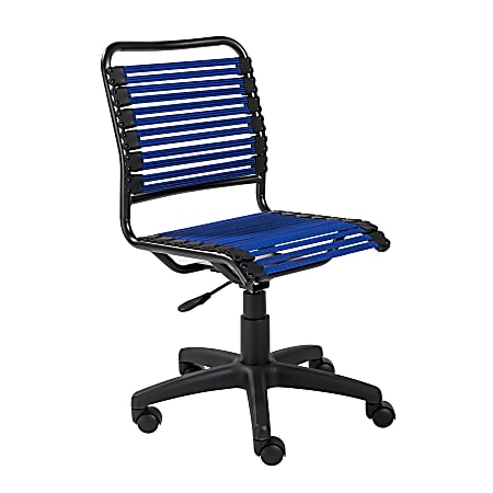Eurostyle Allison Bungie Low-Back Commercial Office Chair, Black/Blue