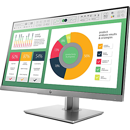 HP Business E223 Full HD LCD Monitor - 16:9 - 21.5" Viewable - LED Backlight - 1920 x 1080 - 250 Nit - 5 ms - HDMI - VGA - DisplayPort