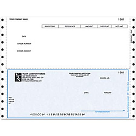 Custom Continuous Accounts Payable Checks For DACEASY®, 9 1/2" x 7", 2-Part, Box Of 250