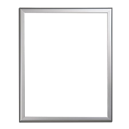 Azar Displays Non-Magnetic Dry-Erase Whiteboard, Melamine, 24" x 20", Silver Aluminum Frame
