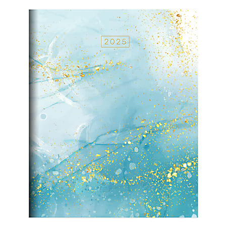 2025 TF Publishing Medium Monthly Planner, 6-1/2” x 8”, Floating Blue, January To December