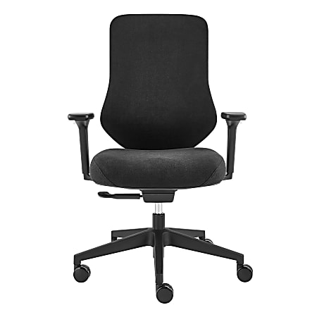 Eurostyle Jeppe Fabric High-Back Office Task Chair, Black