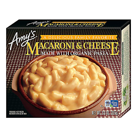 Amy's Macaroni And Cheese, 9 Oz, Pack Of 4 Meals