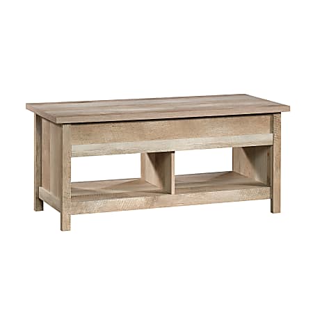 Sauder Cannery Bridge Lift Top Coffee Table Rectangle Lintel Oak