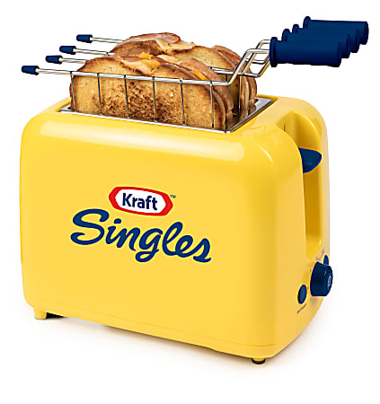 Kraft Singles Grilled Cheese Sandwich Toaster, 9"H x 5-3/4"W x 7-1/4"D, Yellow