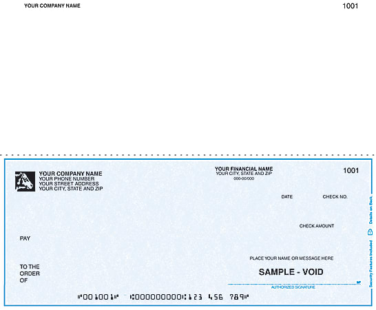 Custom Continuous Multipurpose Voucher Checks For RealWorld®, 9 1/2" x 7", 2-Part, Box Of 250