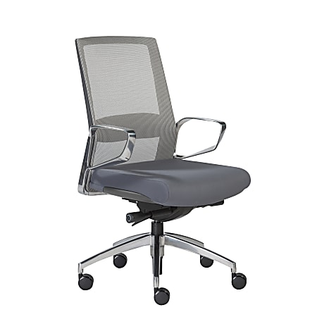 Eurostyle Alpha Mesh High-Back Commercial Office Chair, Gray