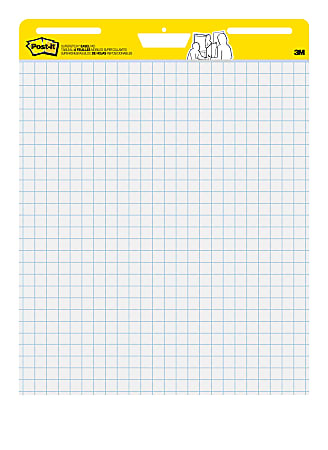 Post-it® Super Sticky Easel Pad, 25 in x 30 in, 1 Pad, 30 Sheets/Pad, Great for Virtual Teachers and Students, White