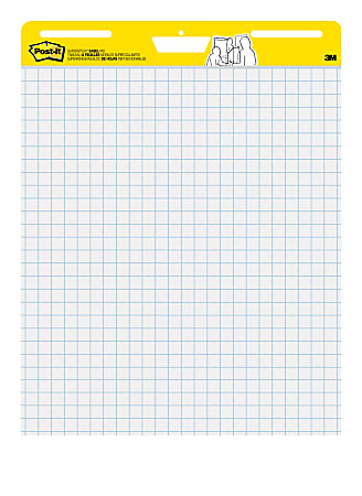 Post-it Super Sticky Easel Pad, With 1" Grid