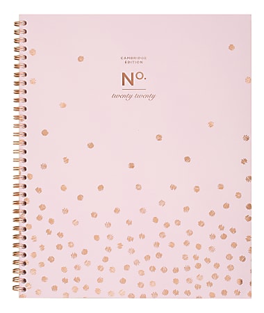 Cambridge® WorkStyle Weekly/Monthly Planner, 8-1/2" x 11", Pink Poly, January to December 2020