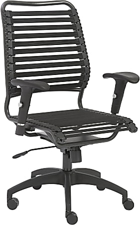 Eurostyle Baba Bungie High-Back Commercial Office Chair, Graphite/Black