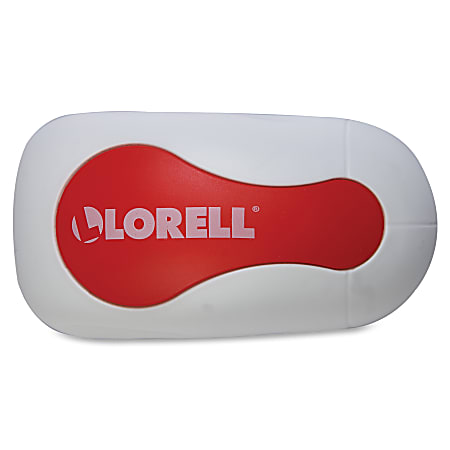 Lorell® Magnetic Rare Earth Dry-Erase Board Eraser, Red/White