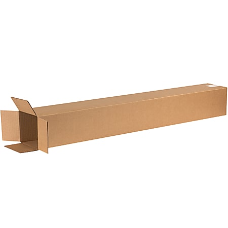 Partners Brand Tall Corrugated Boxes, 50"H x 6"W x 6"D, Kraft, Bundle Of 25