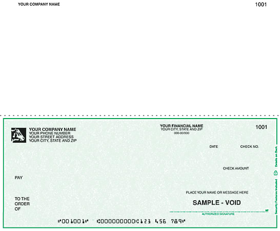 Custom Continuous Multipurpose Voucher Checks For RealWorld®, 9