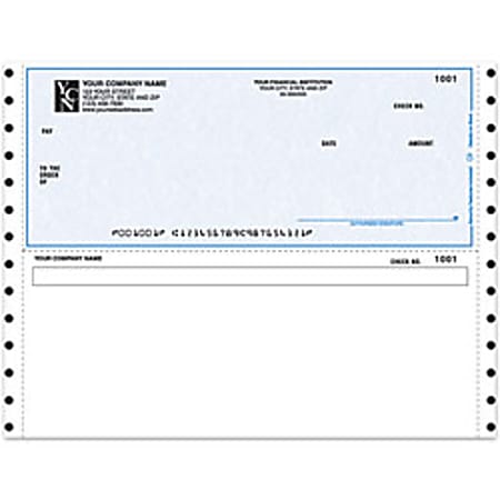 Custom Continuous Multipurpose Voucher Checks For ACCPAC®, 9