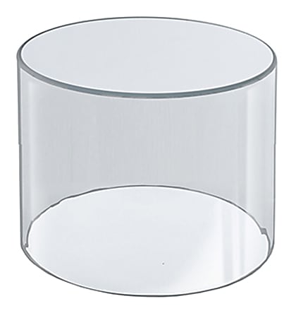 Azar Displays Acrylic Cylinder, Small Size, 4" x 4", Clear
