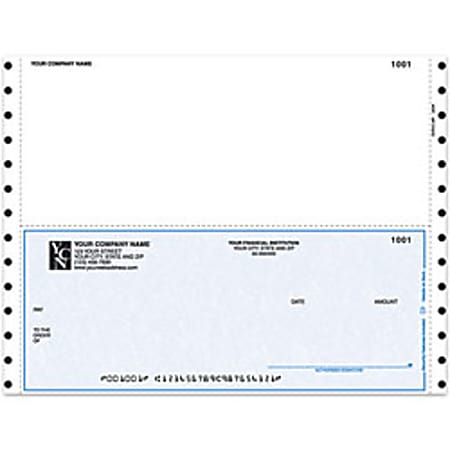 Custom Laser Payroll Checks For Great Plains®, 9 1/2" x 7", 3-Part, Box Of 250