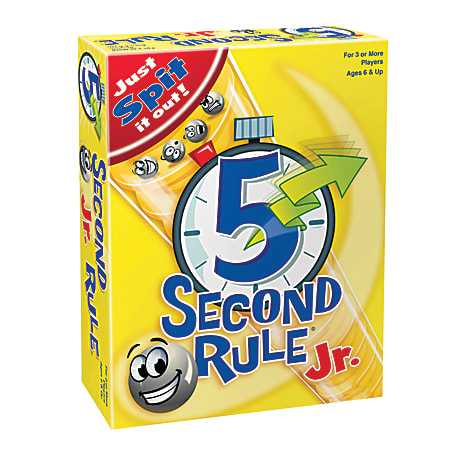 Playmonster 5 Second Rule Jr. Board Game, Grades 1 And Up
