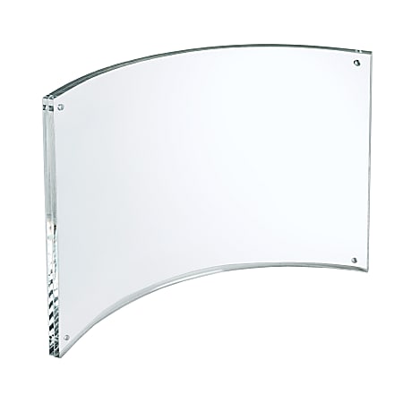 Azar Displays Curved Magnetic Acrylic Sign Holders, 8-1/2"