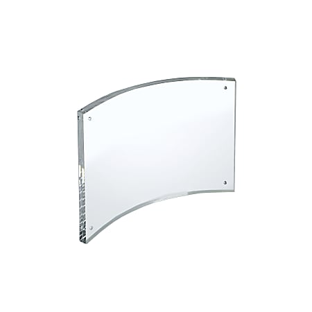 Azar Displays Curved Magnetic Acrylic Sign Holders, 5"
