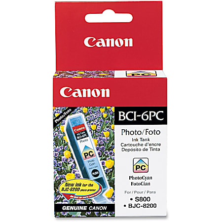 Canon® BCI-6PC Cyan Photo Ink Tank, 4709A003