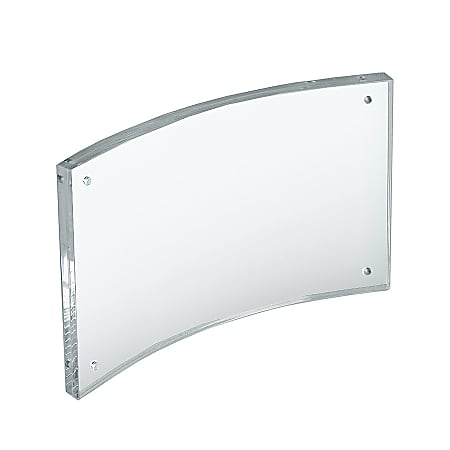 Azar Displays Curved Magnetic Acrylic Sign Holders, 4"