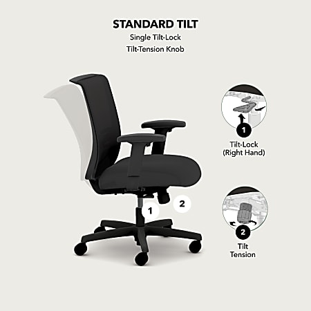 HON Convergence Task Chair BasaltBlack HONCMY1AUR10 - Office Depot