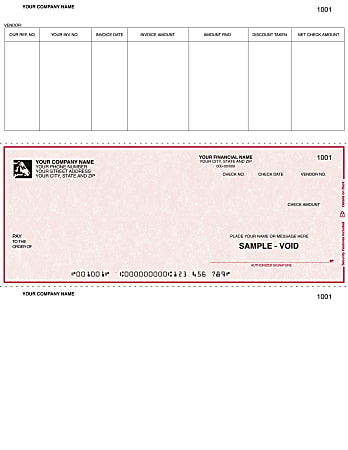 Custom Laser Accounts Payable Checks For Sage Peachtree®, 8 1/2" x 11", 2-Part, Box Of 250, L2-AP34J