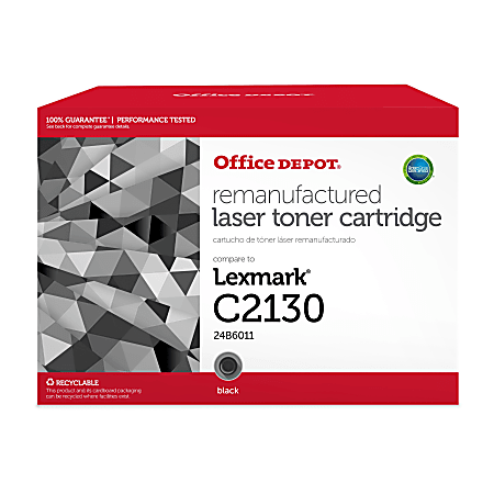 Office Depot® Brand Remanufactured Black Toner Cartridge Replacement For Lexmark™ 24B6011, ODXC2130B
