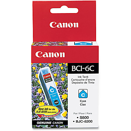 Canon&reg; BCI-6C Cyan Ink Tank, 4706A003