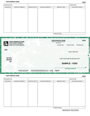 Custom Laser Accounts Payable Checks For RealWorld®, 8
